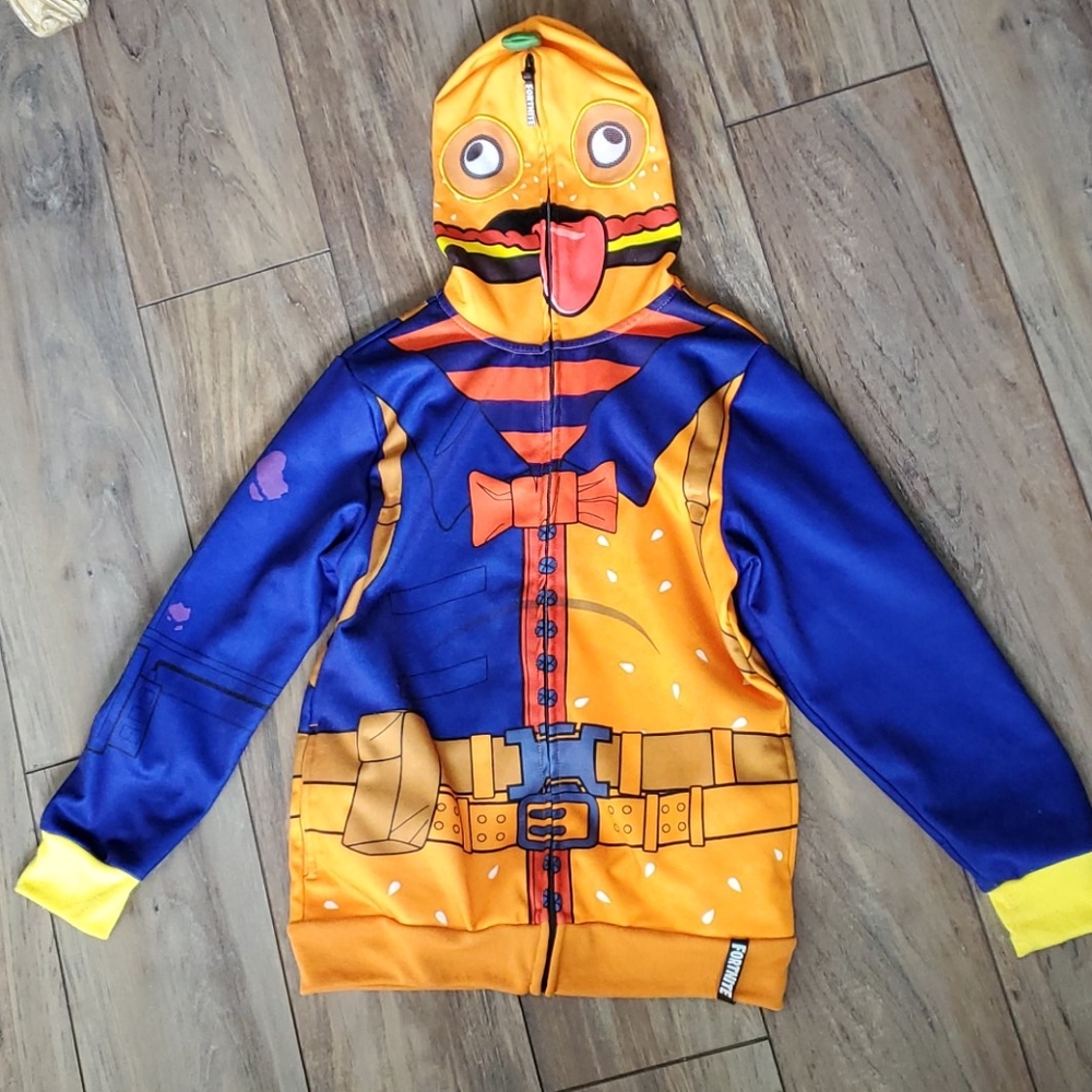 Kid's  FORTNITE Durrr Burger zip up Sweatshirt